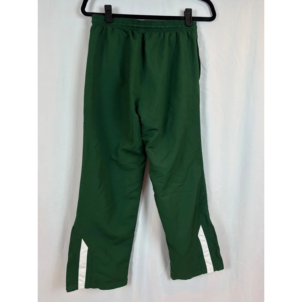 Russell Athletic Small Green Track Pant Mesh Lined Side Zip S95WDXK Forest Green